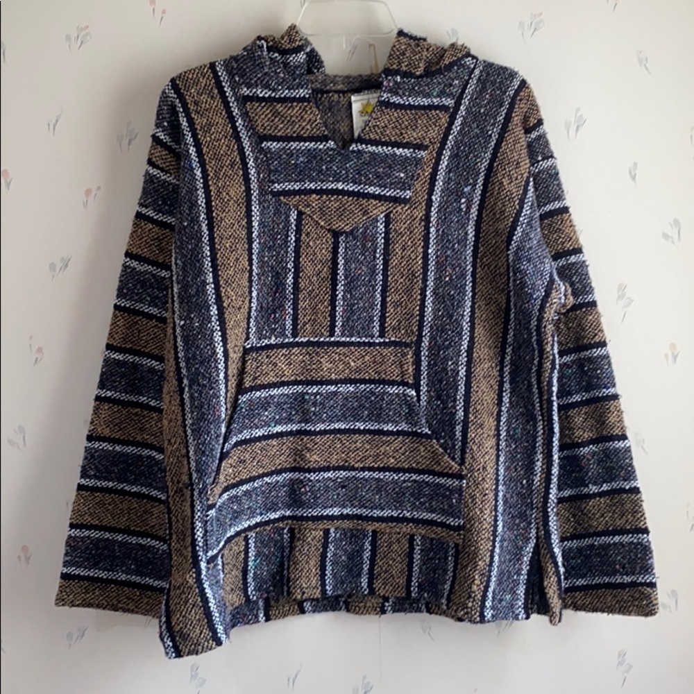 baja poncho sweater